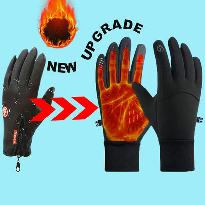 Outdoor Winter Gloves, Touchscreen Andwindproof Full-Finger Gloves for Sports, Travel,And Daily Activities