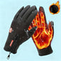 Outdoor Winter Gloves, Touchscreen Andwindproof Full-Finger Gloves for Sports, Travel,And Daily Activities