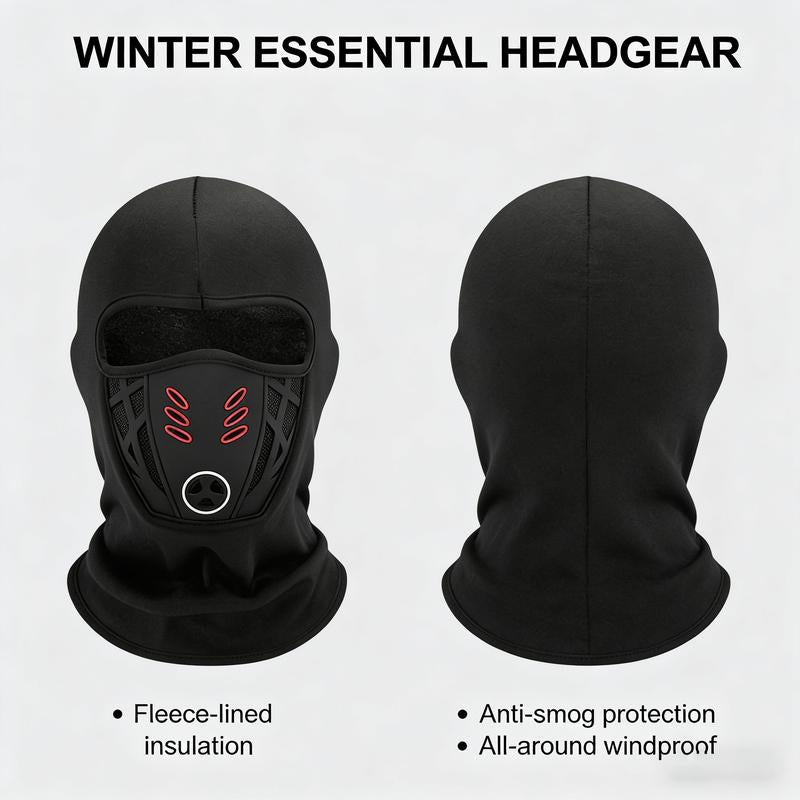 Winter Windproof Warm Full Face Balaclava, Lightweight Design Perfect for Motorcycle Riding, Cycling and Skiing, Anti-Fog Breathable for Ultimate Comfort.