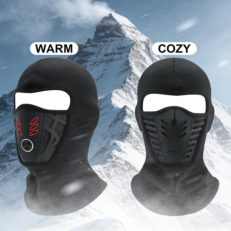 Winter Windproof Warm Full Face Balaclava, Lightweight Design Perfect for Motorcycle Riding, Cycling and Skiing, Anti-Fog Breathable for Ultimate Comfort.